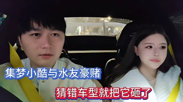 集夢小酷與水友豪賭，猜錯車型就把它砸了！