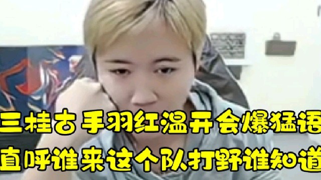 三桂古手羽紅溫開會爆猛語
直呼誰來這隊打野誰知道