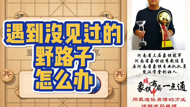 遇到?jīng)]見(jiàn)過(guò)的野路子怎么辦？如何快速提升象棋水平系統(tǒng)學(xué)棋？如何學(xué)習(xí)布局、中局、殘局？少走彎路，真心教棋