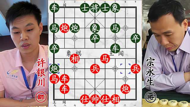 象棋大師反擊受阻！許銀川密織防線，處處封殺零破綻！