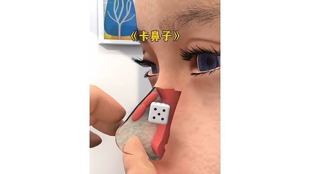 小男孩把骰子卡在鼻子里面20多年