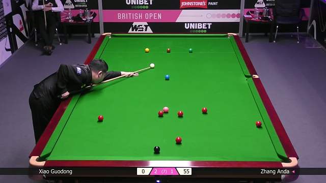 正播斯諾克英國公開賽：張安達2—2肖國棟！細膩走位秀翻全場！