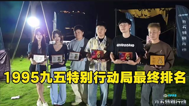 1995九五特別行動(dòng)局最終排名，丸子拿到排名震驚眾人。