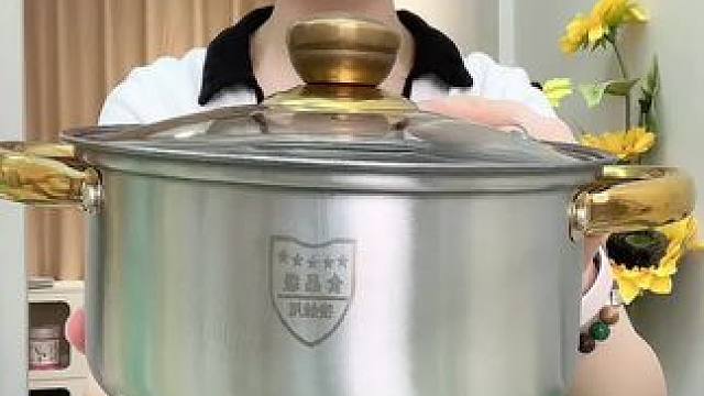 不銹鋼大湯鍋 #質(zhì)量杠杠的好  #結(jié)實(shí)耐用  #不銹鋼湯鍋  #廚房必備  #304不銹鋼