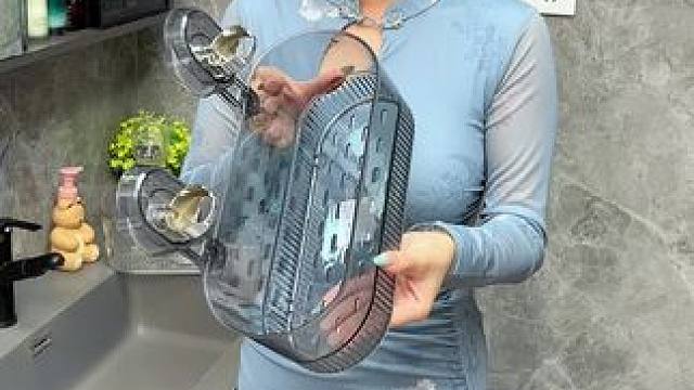 洗漱臺安上這個大容量 #吸盤置物架  收納護膚品洗漱用品太方便實用了!#置物架  #收納整理  #實