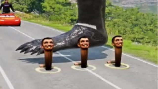 滑稽的汽車VS三護(hù)柱Skibidi廁所錘FOOT毒液.驅(qū)動(dòng)器