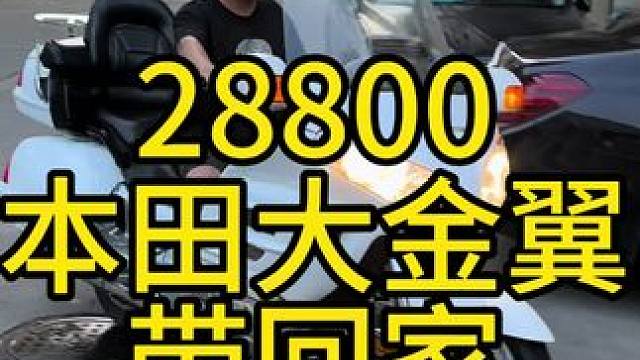 28800，本田大金翼帶回家#性價(jià)比高的摩托車推薦 #每天推薦好車 #關(guān)注我圓你機(jī)車夢 #honda
