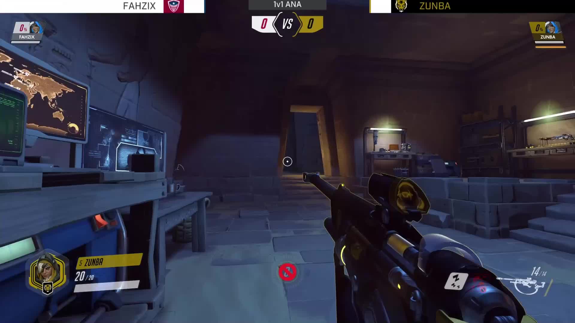 FAHZIX vs ZUNBA 安娜1v1彩蛋赛