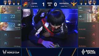 中國大陸 vs 印尼-2 AWC世界杯小組賽