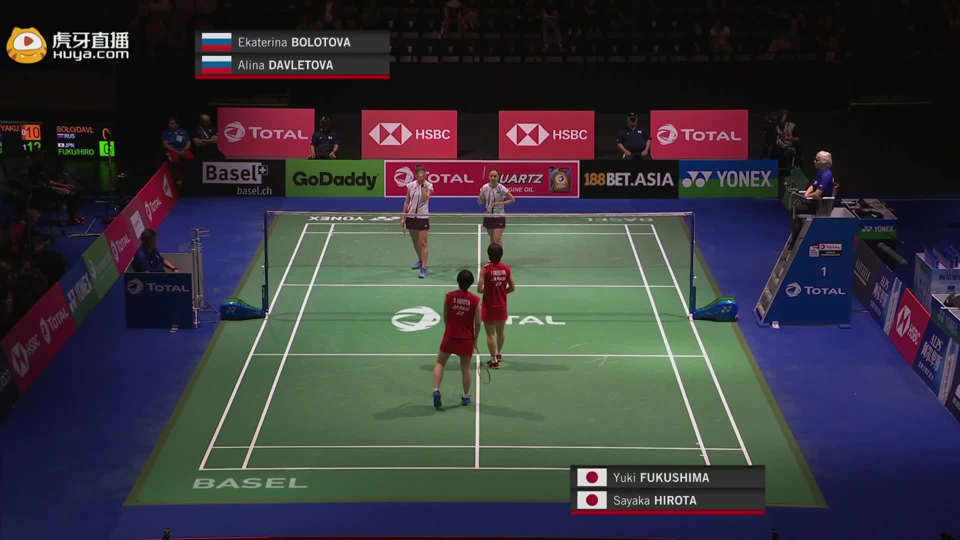 8.21 达维莱托娃/博洛托娃 vs 福岛由纪/广田彩花 完整录像