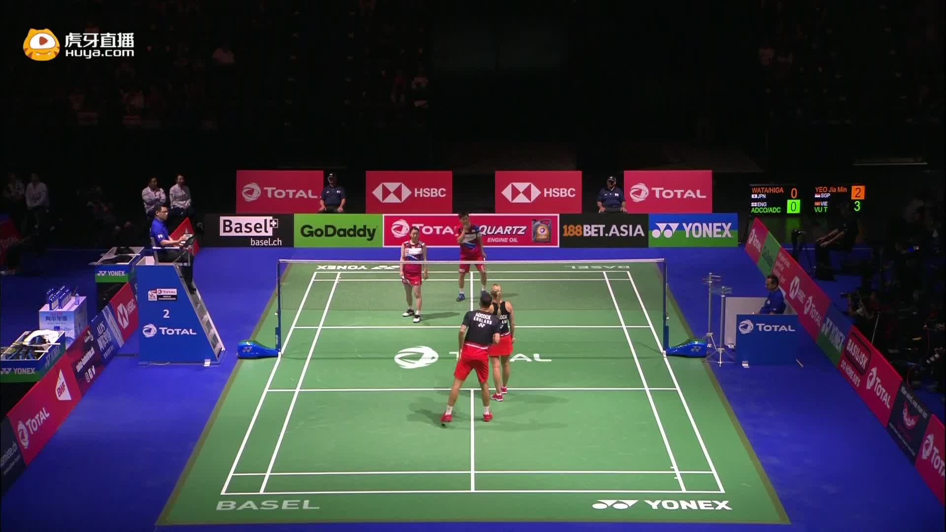 二台 8.22 渡边勇大/东野有纱 vs 克里斯/加布里埃尔 录像