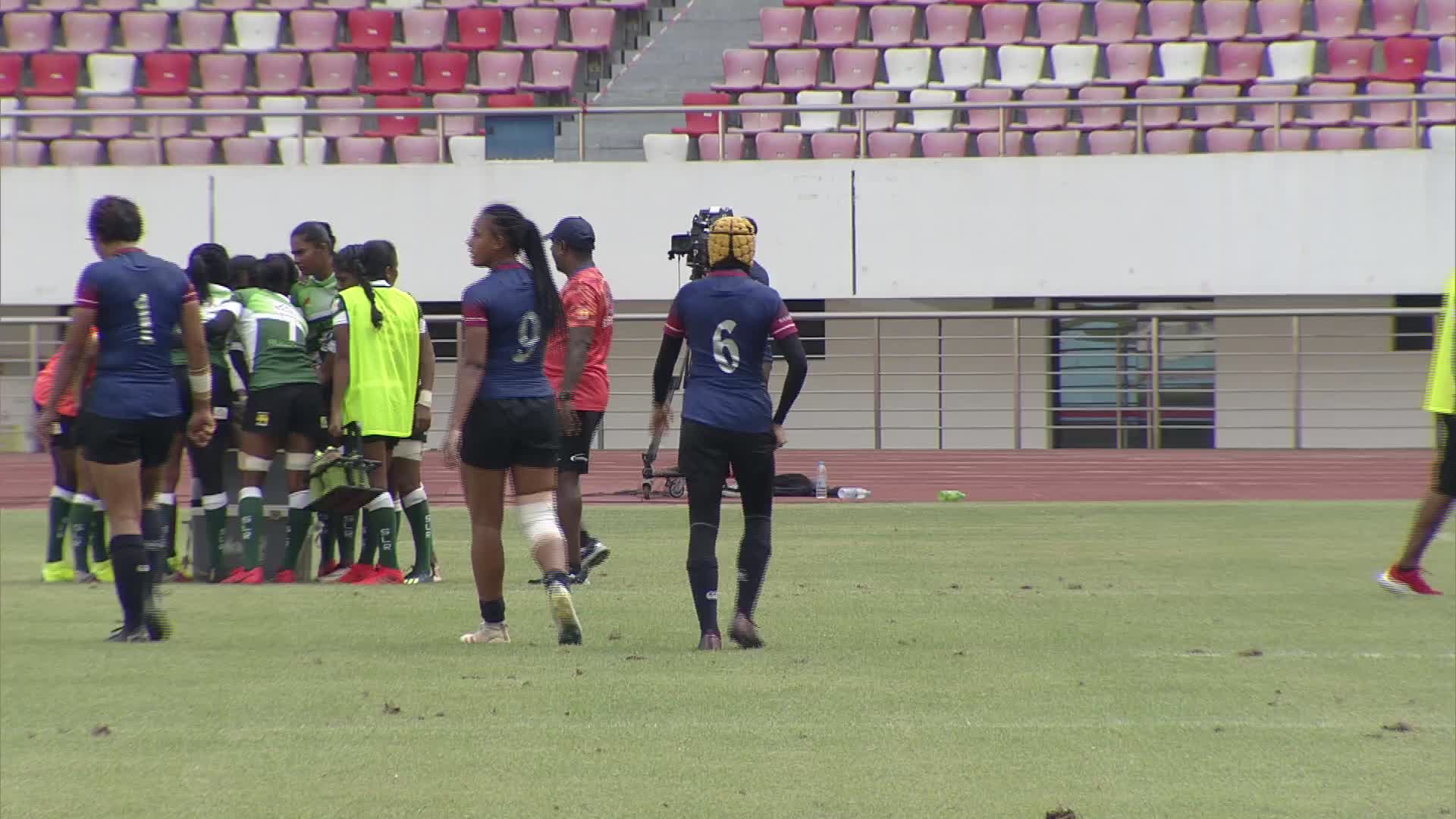 肌肉猛男围堵成墙！亚洲七人制橄榄球锦标赛