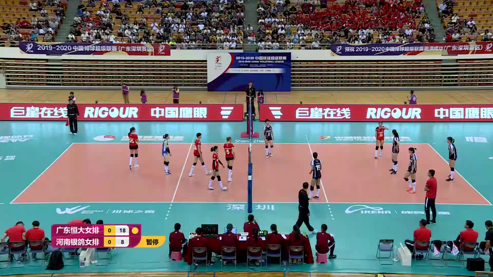 中国女子排球超级联赛：广东-河南02