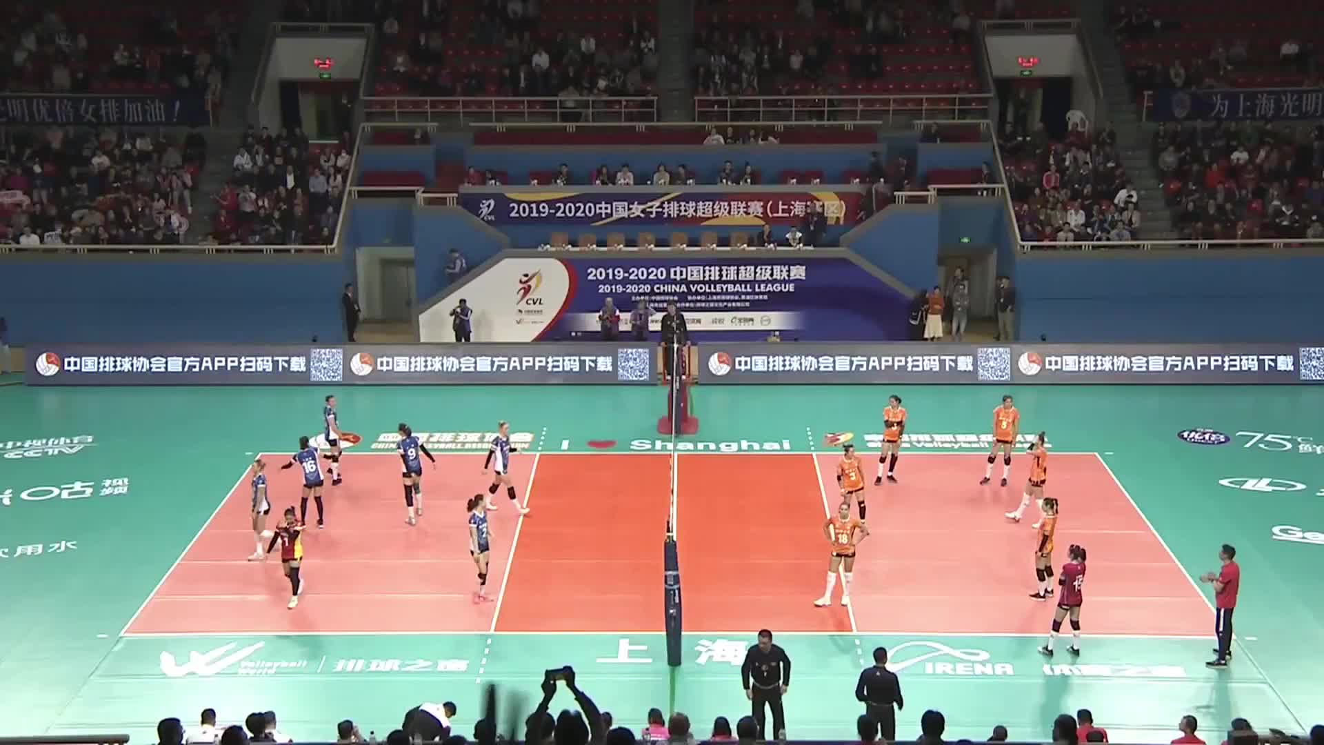 中国女子排球超级联赛：上海-浙江（前3）