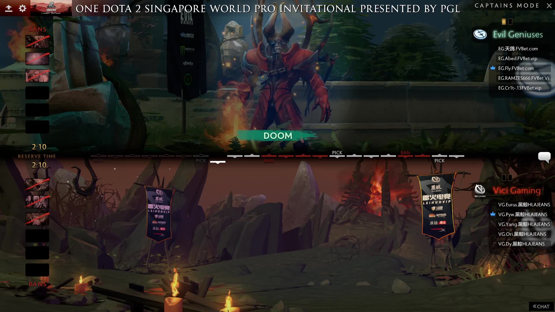 VG vs EG-2 ONE新加坡邀请赛
