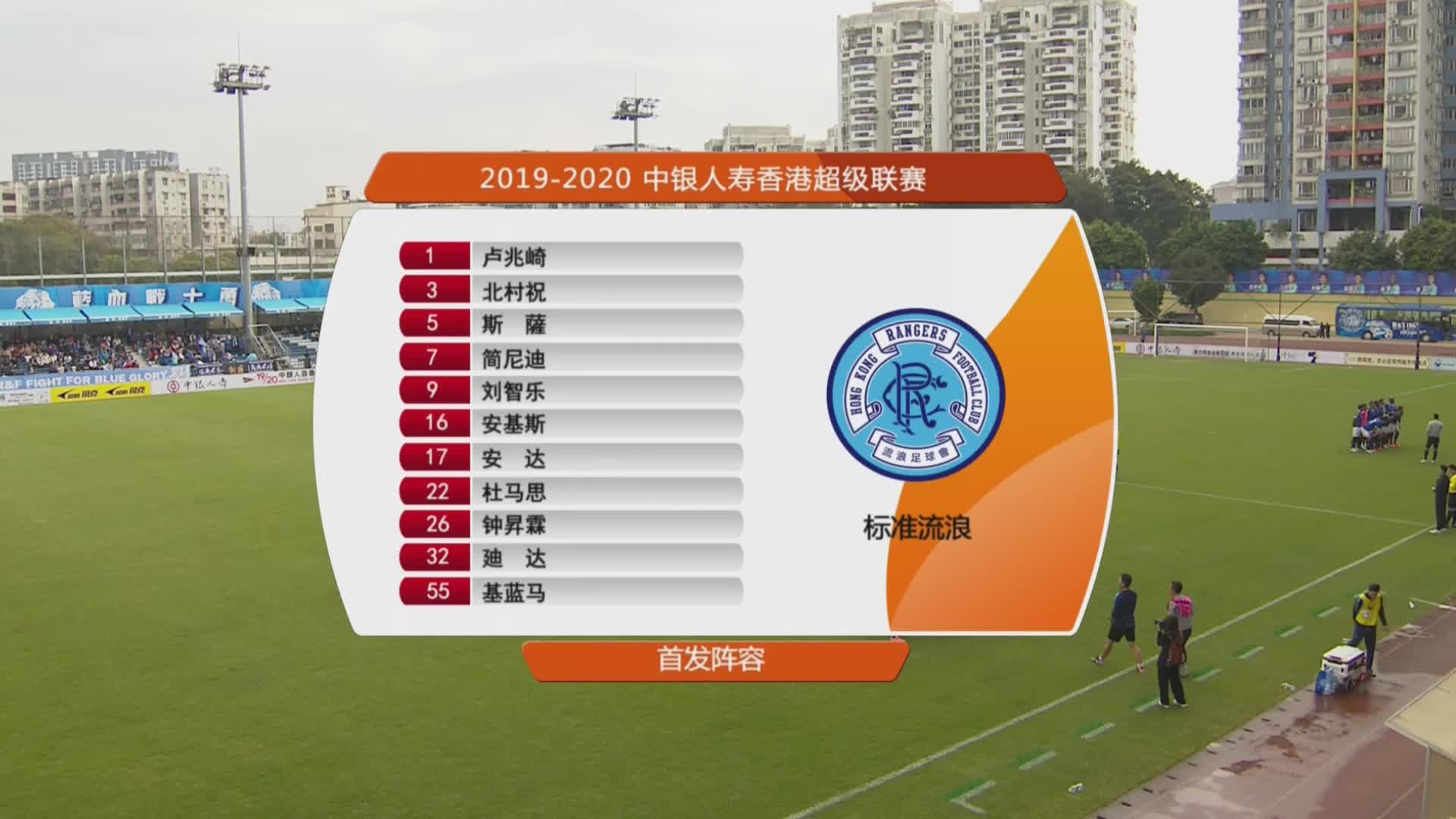 [全场回放]港超第10轮：富力vs标准流浪（粤语解说）