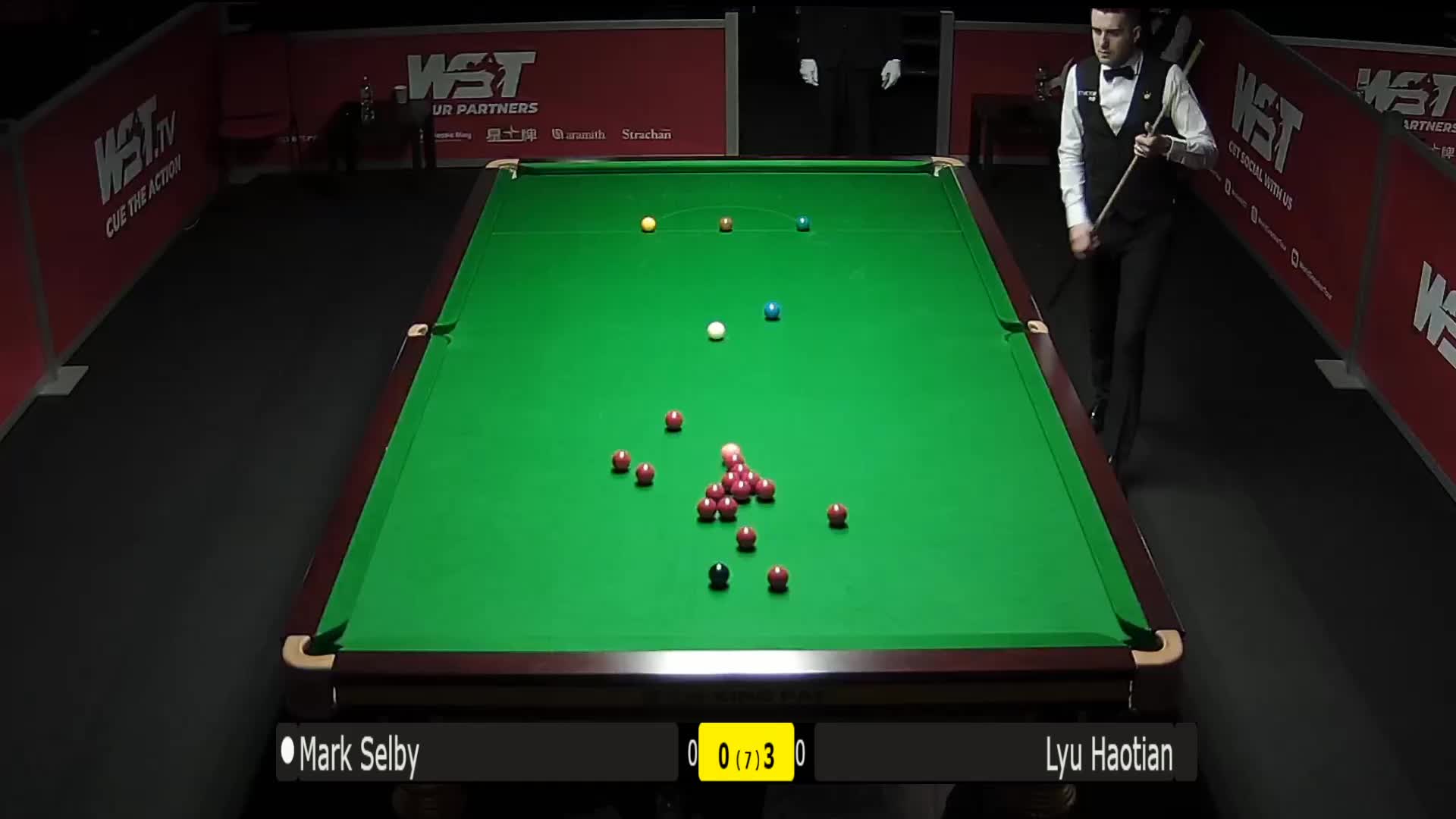 塞尔比单杆138分扳回一局#直布罗陀公开赛#