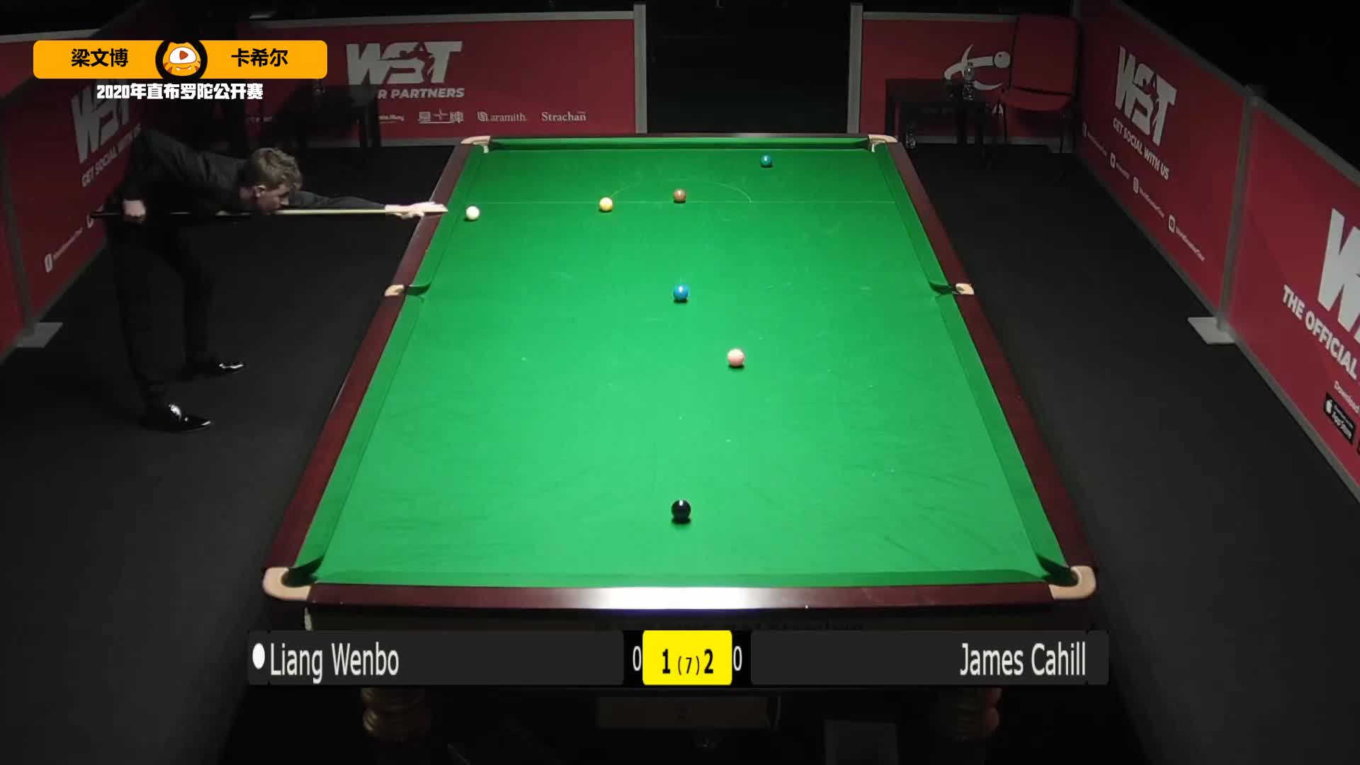 活久见！梁文博vs詹姆斯卡希尔 没有裁判两人记错比分起争议#直布罗陀公开赛#