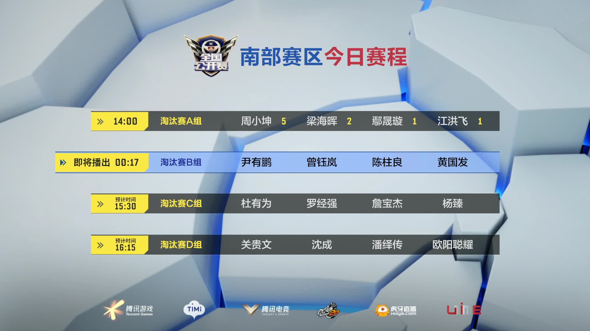 B组_南部赛区Day5_QQ飞车全国公开赛S2