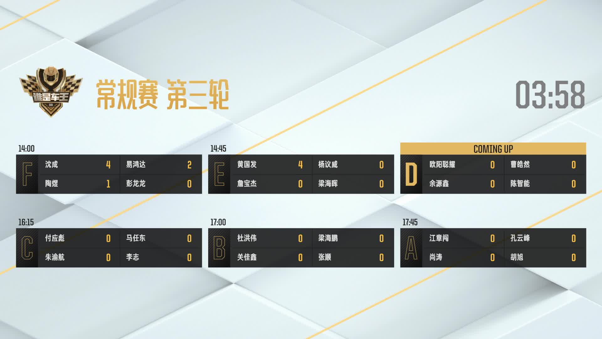 常规赛第三轮_D组_谁是车王S9