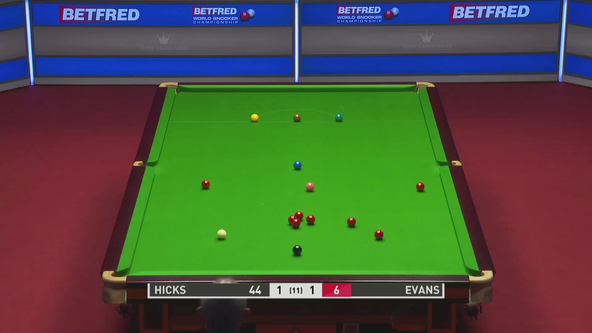 瑞妮-埃文斯（女）VS安迪-希克斯，失误频频互送大礼，7月21日#2020斯诺克世锦赛#