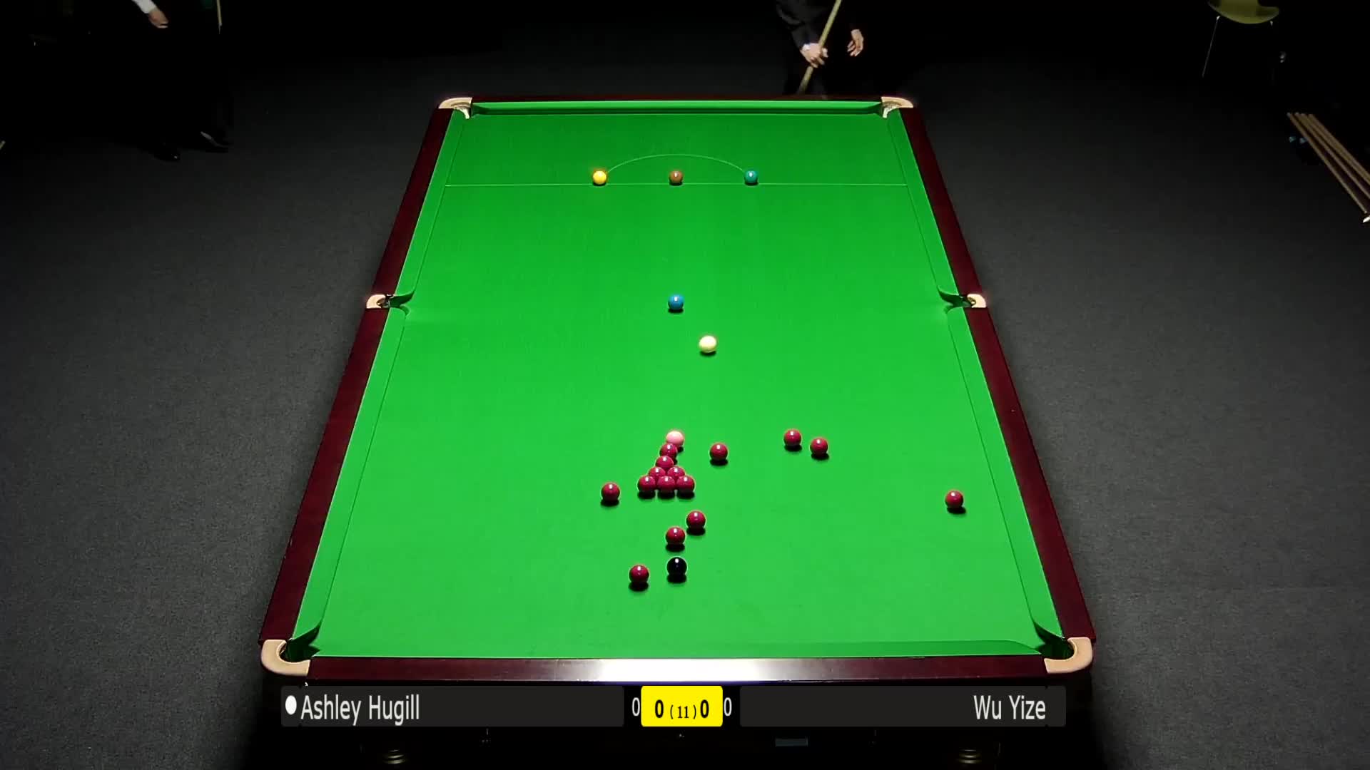 阿斯利-胡吉尔vs吴宜泽（中）（上半场），7月21日#斯诺克世锦赛#