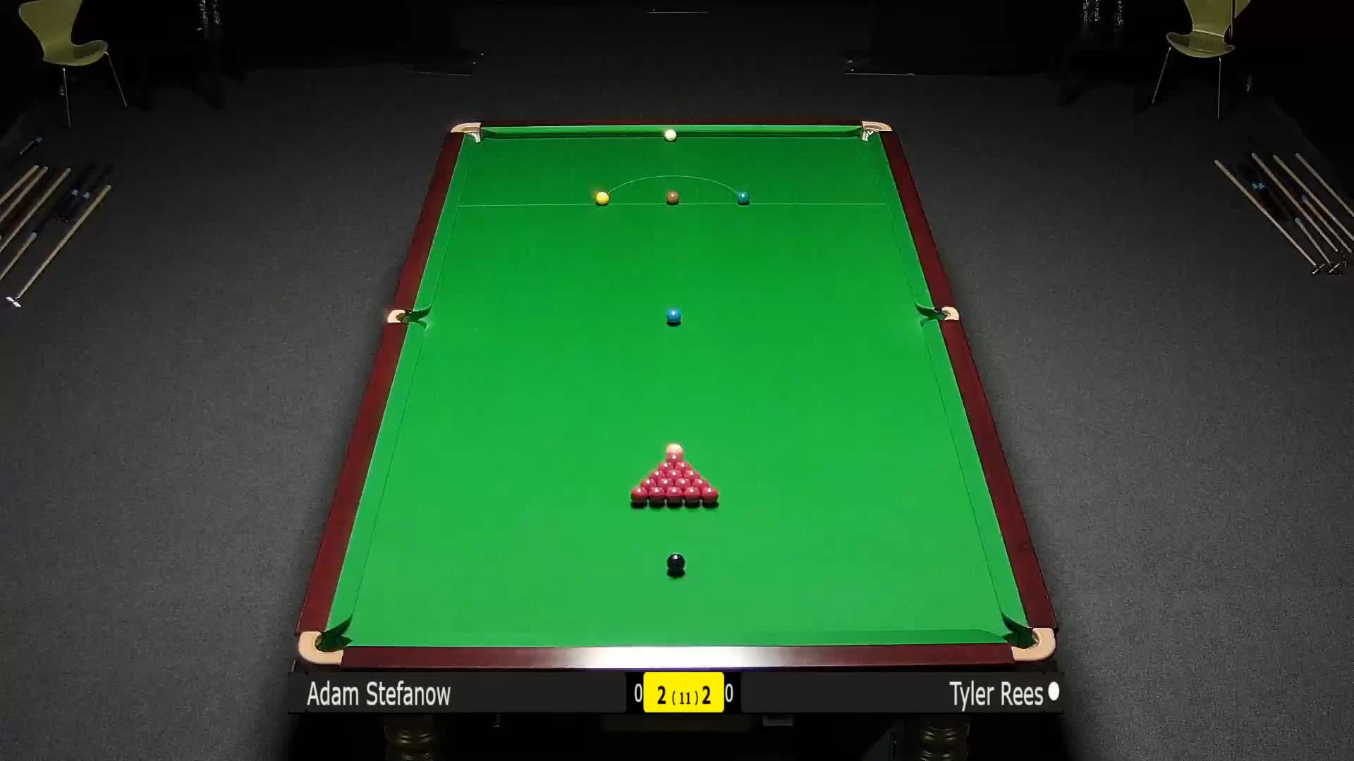 亚当-斯特法诺vs泰勒-里斯（中场），7月21日#斯诺克世锦赛#