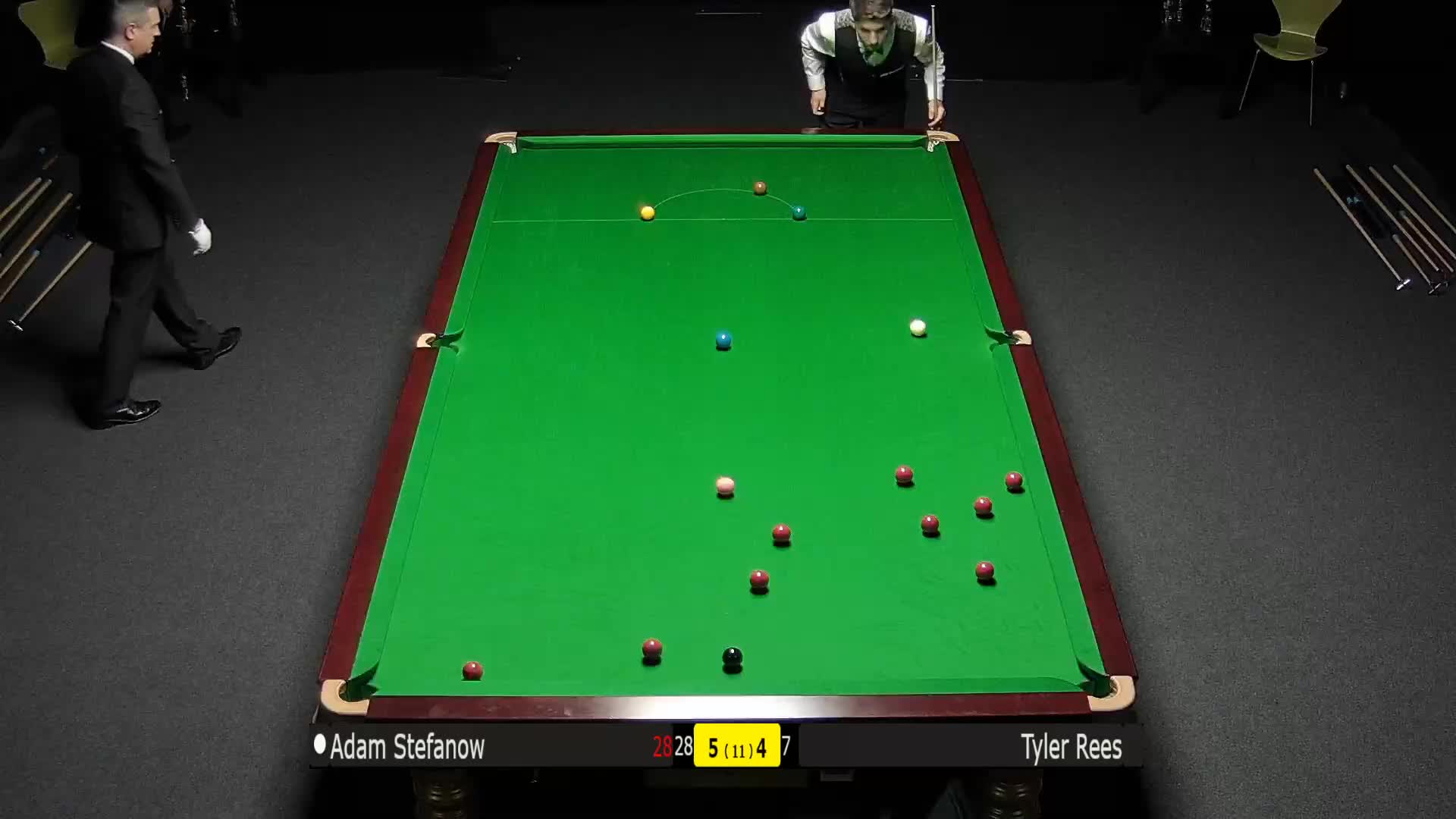 亚当-斯特法诺vs泰勒-里斯（下半场），7月21日#斯诺克世锦赛#