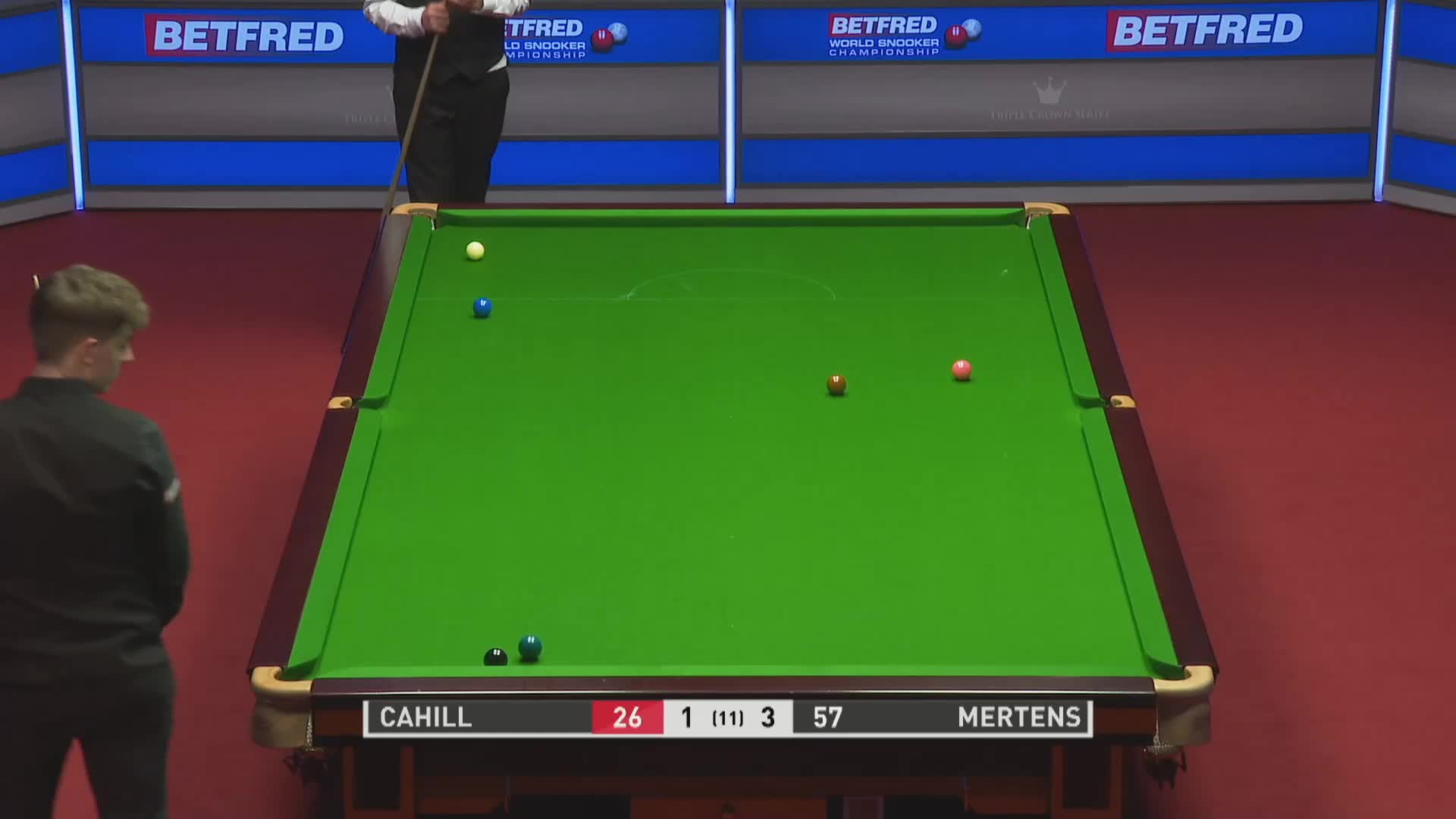卡希尔vs本-梅尔滕斯（下半场），7月22日#斯诺克世锦赛#