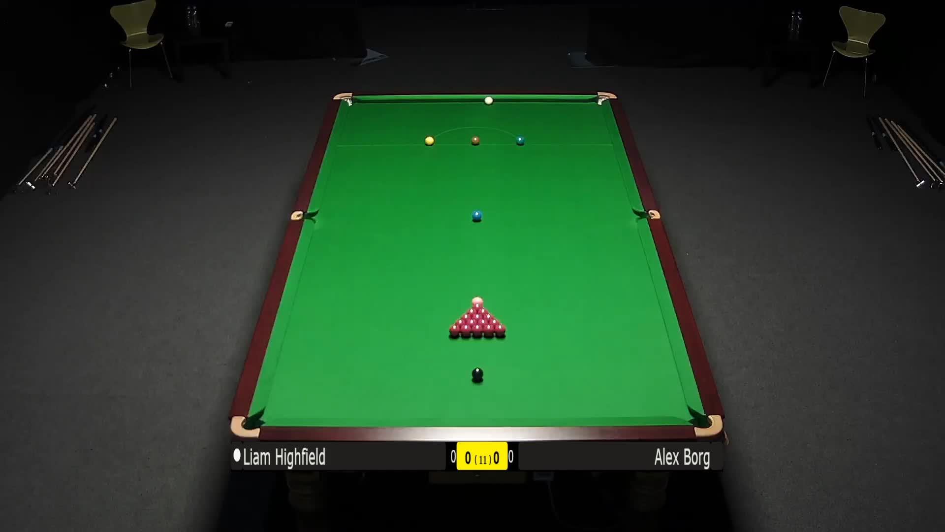 利亚姆-海菲尔德vs阿历克斯-博格7月24日#斯诺克世锦赛#清流上半场