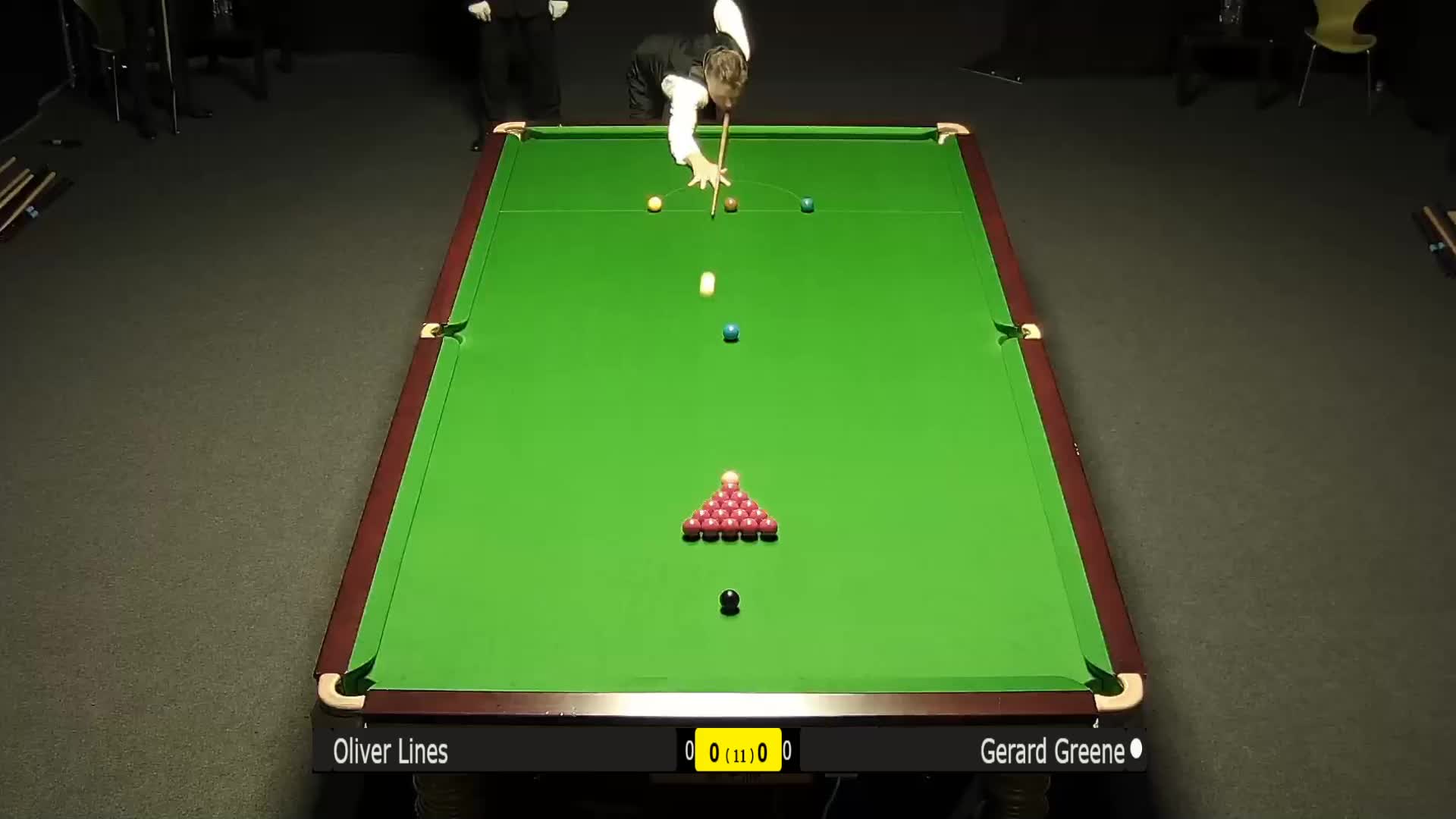 奥利弗-莱恩斯vs杰拉德-格林7月24日#斯诺克世锦赛#清流上半场