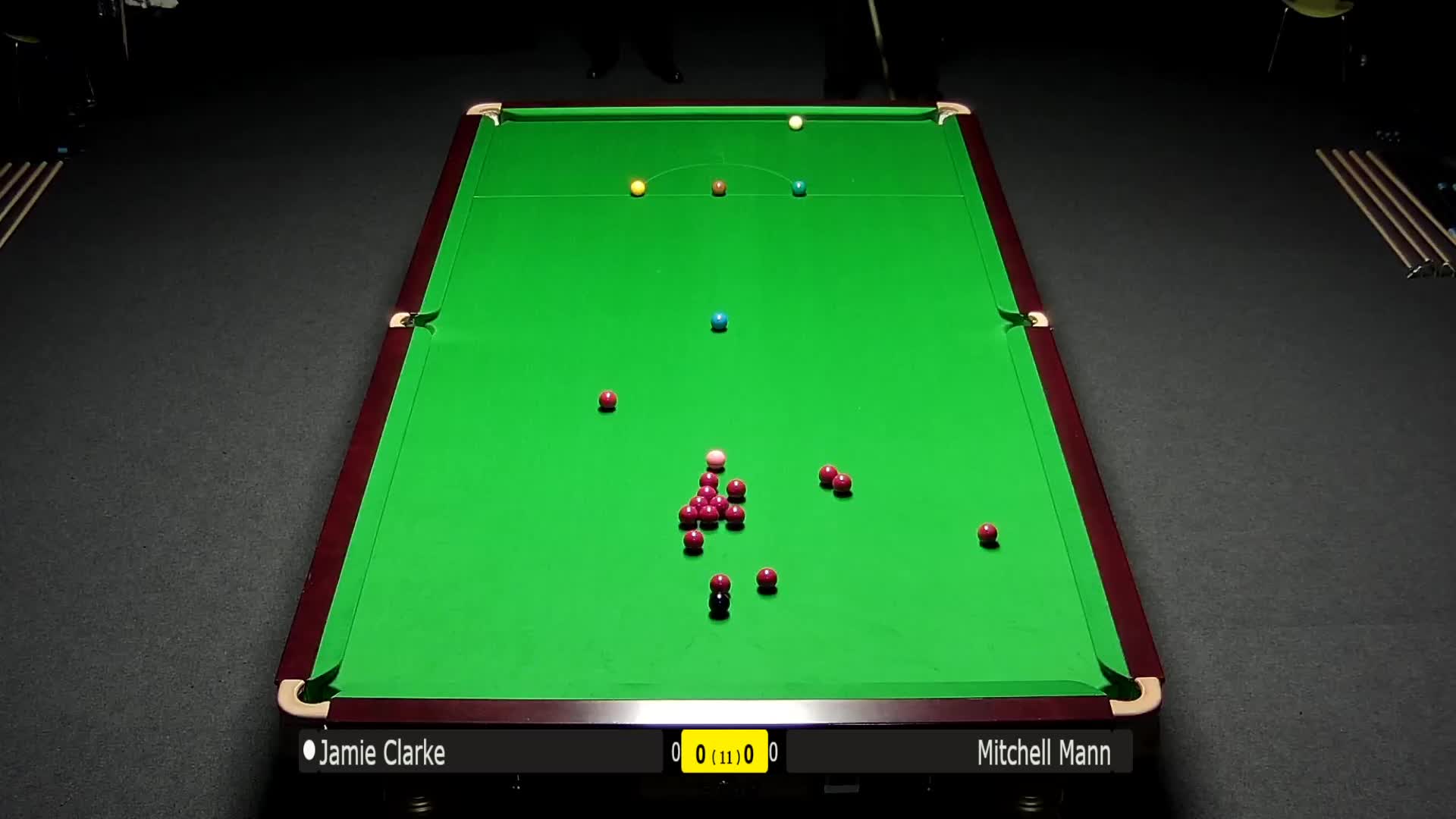 杰米-R-克拉克 vs米切尔-曼米切尔-曼7月24日#斯诺克世锦赛#清流上半场