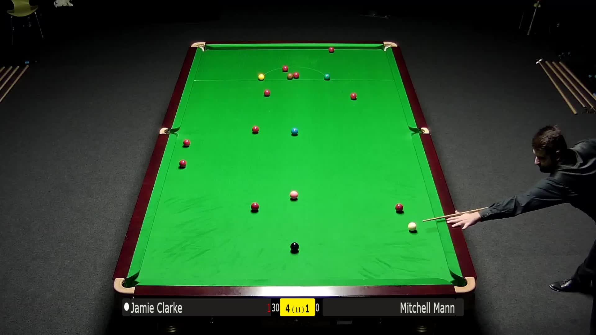 杰米-R-克拉克 vs米切尔-曼米切尔-曼7月24日#斯诺克世锦赛#清流下半场