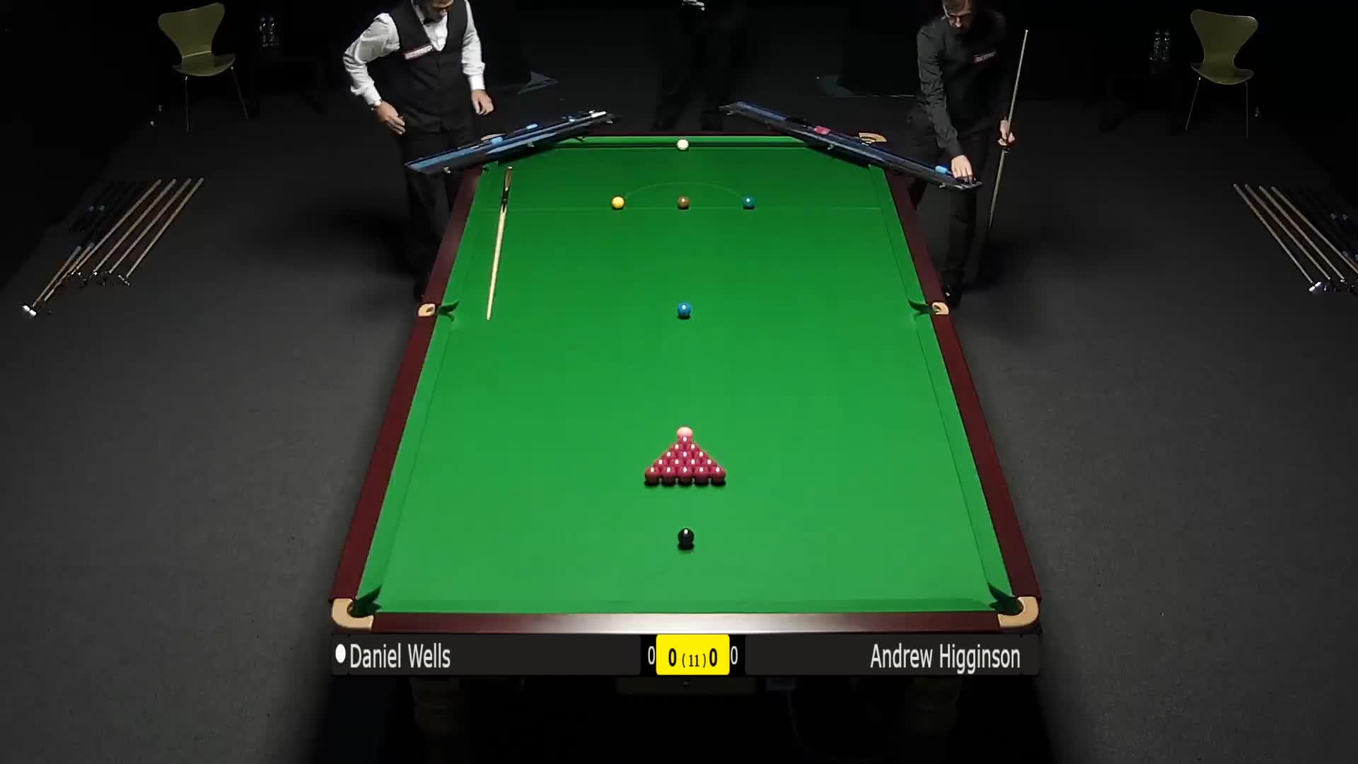 丹尼尔-威尔斯vs安德鲁-希金森,7月25日#斯诺克世锦赛#清流上半场