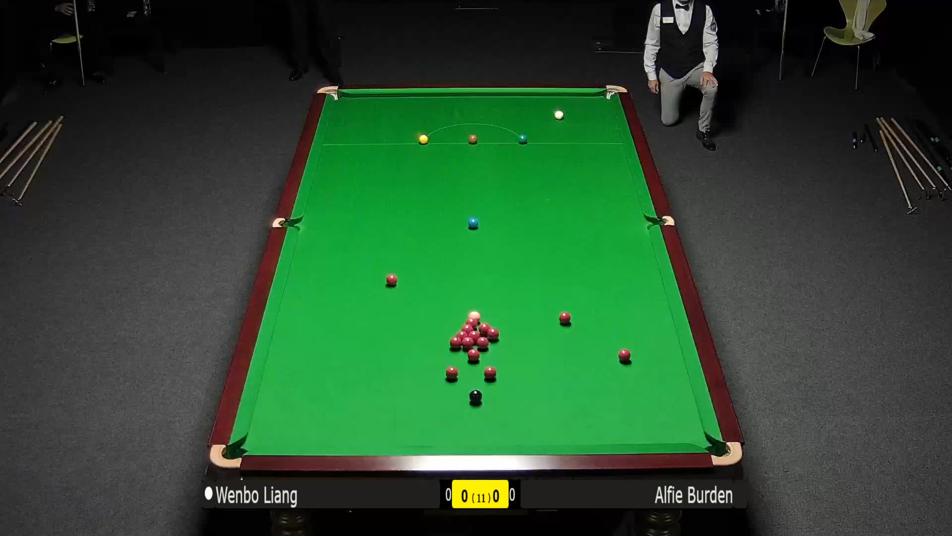 梁文博vs阿尔菲-伯顿7月25日#斯诺克世锦赛#清流上半场