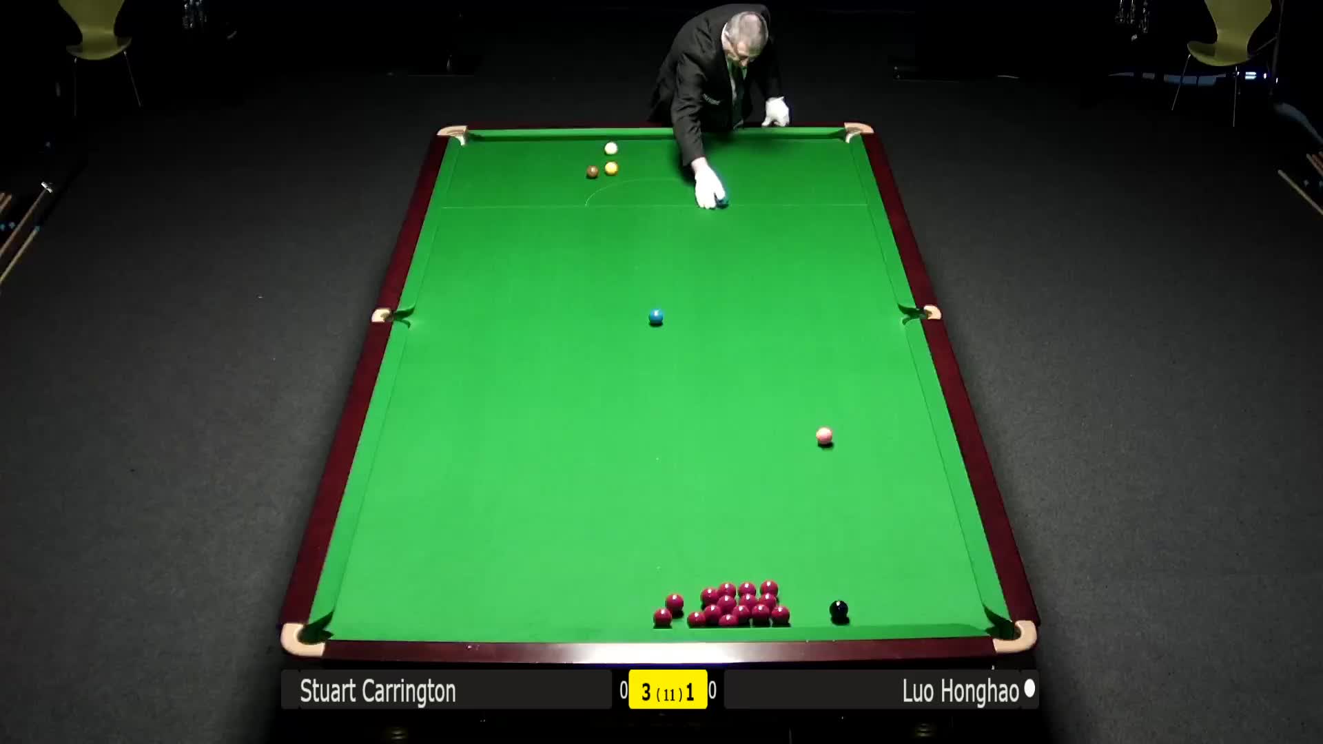 斯图亚特-卡林顿vs罗弘昊7月26日#斯诺克世锦赛#清流下半场