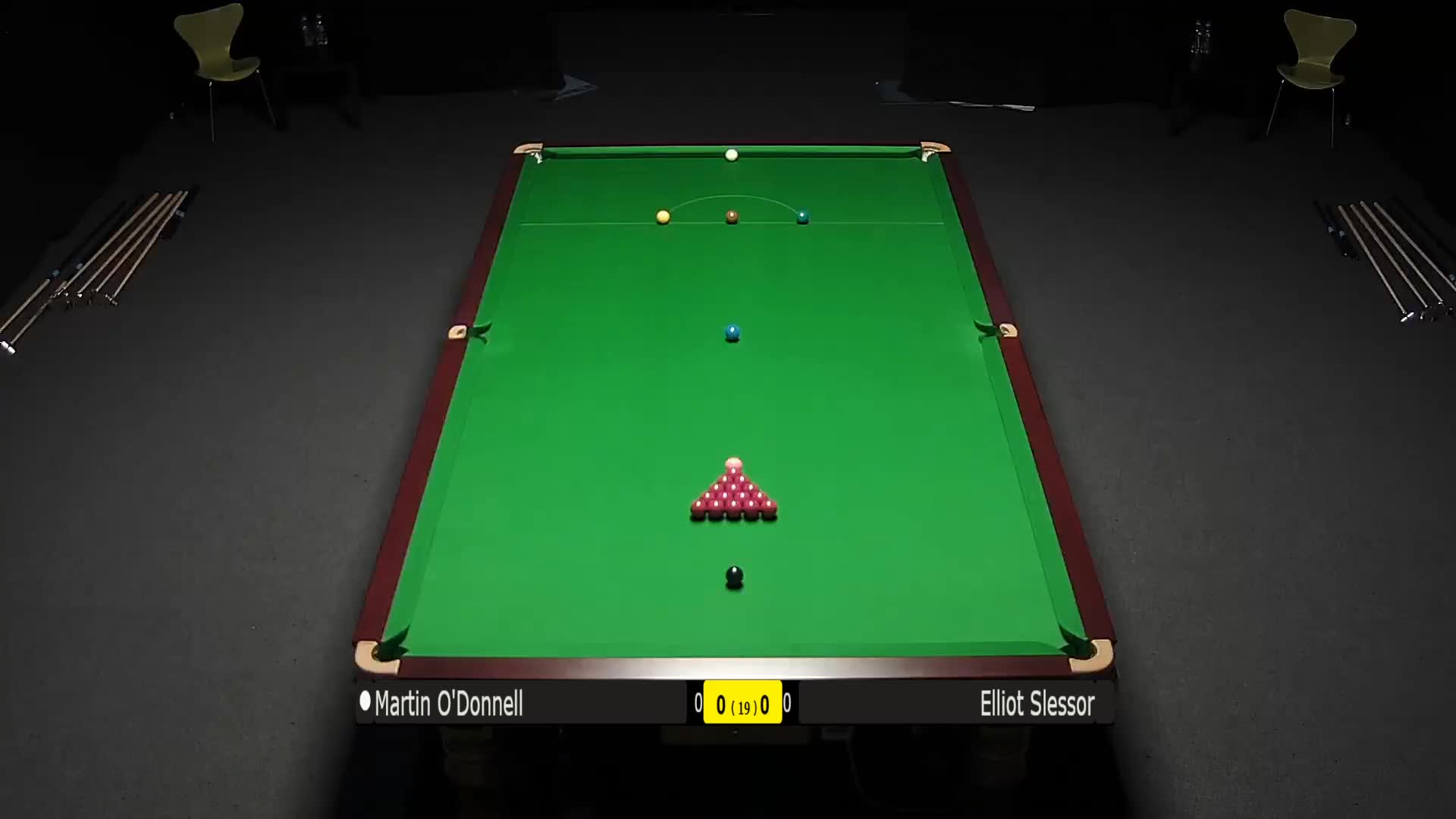 马丁-奥唐奈vs艾利特-斯莱瑟，7月27日#斯诺克世锦赛#上半场