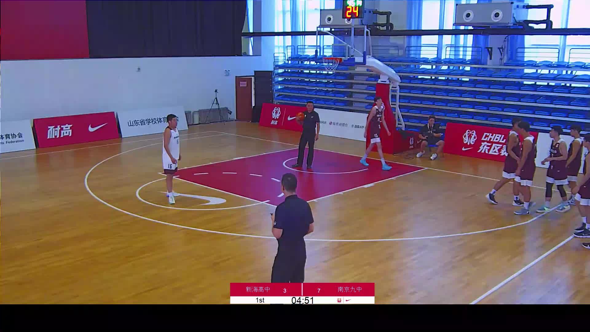 新海高中VS 南京九中 耐高联赛8.6