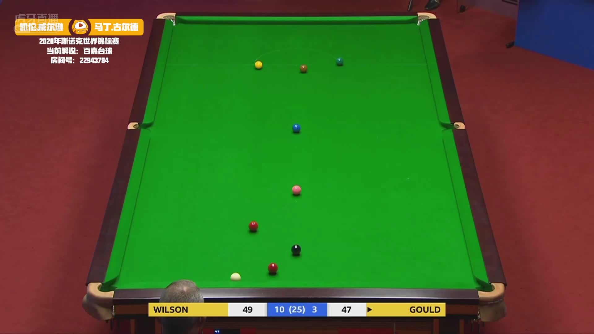 太准了！眼睛侠古尔德两记长台打进，解说百嘉忍不住鼓掌#斯诺克世锦赛#