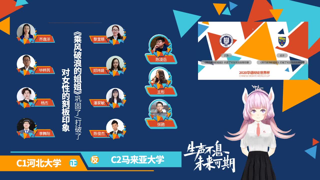 2020华语辩论世界杯小组赛Day1河北大学vs马来西亚大学