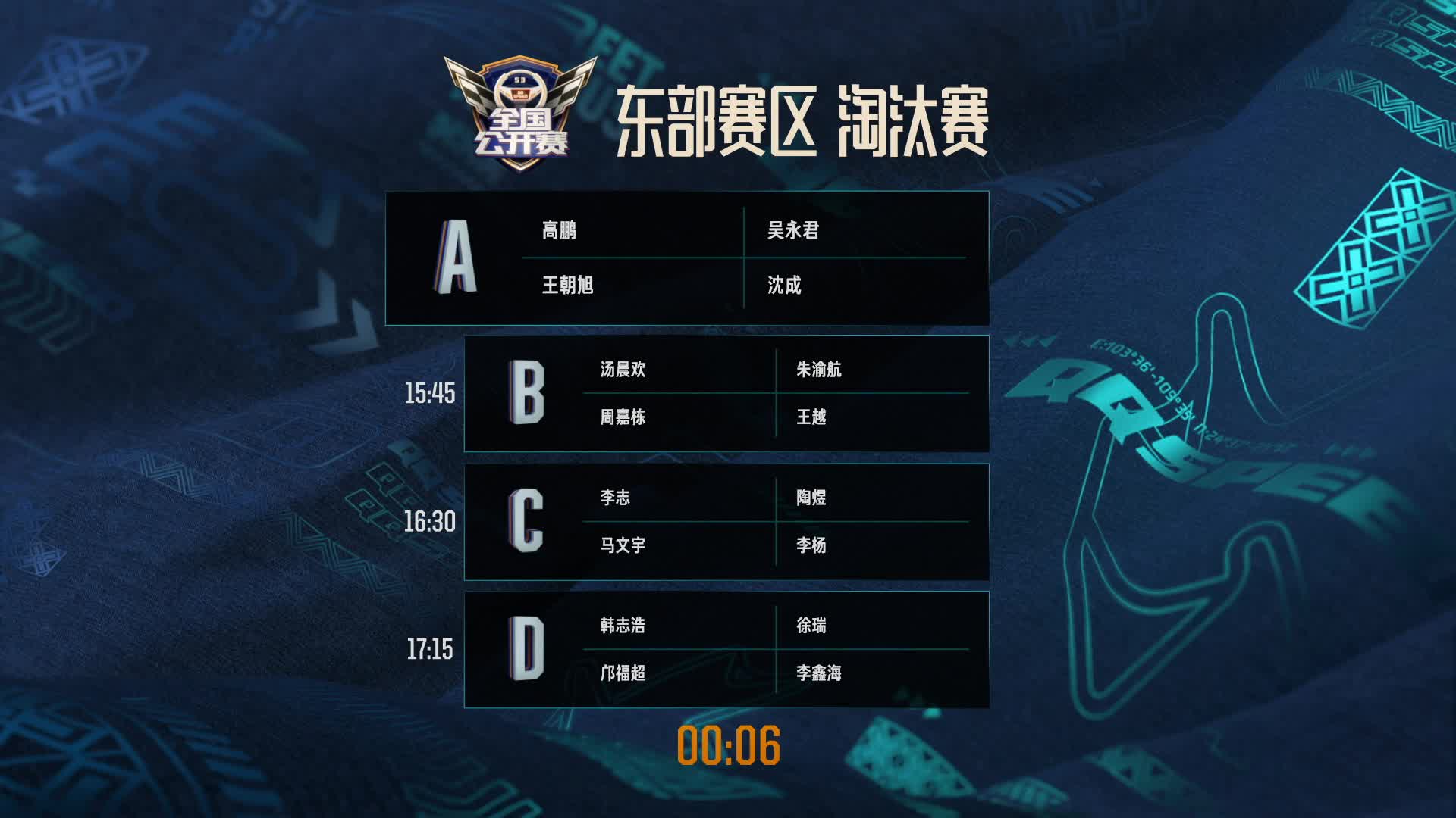 东部淘汰赛_A组_QQ飞车全国公开赛S3
