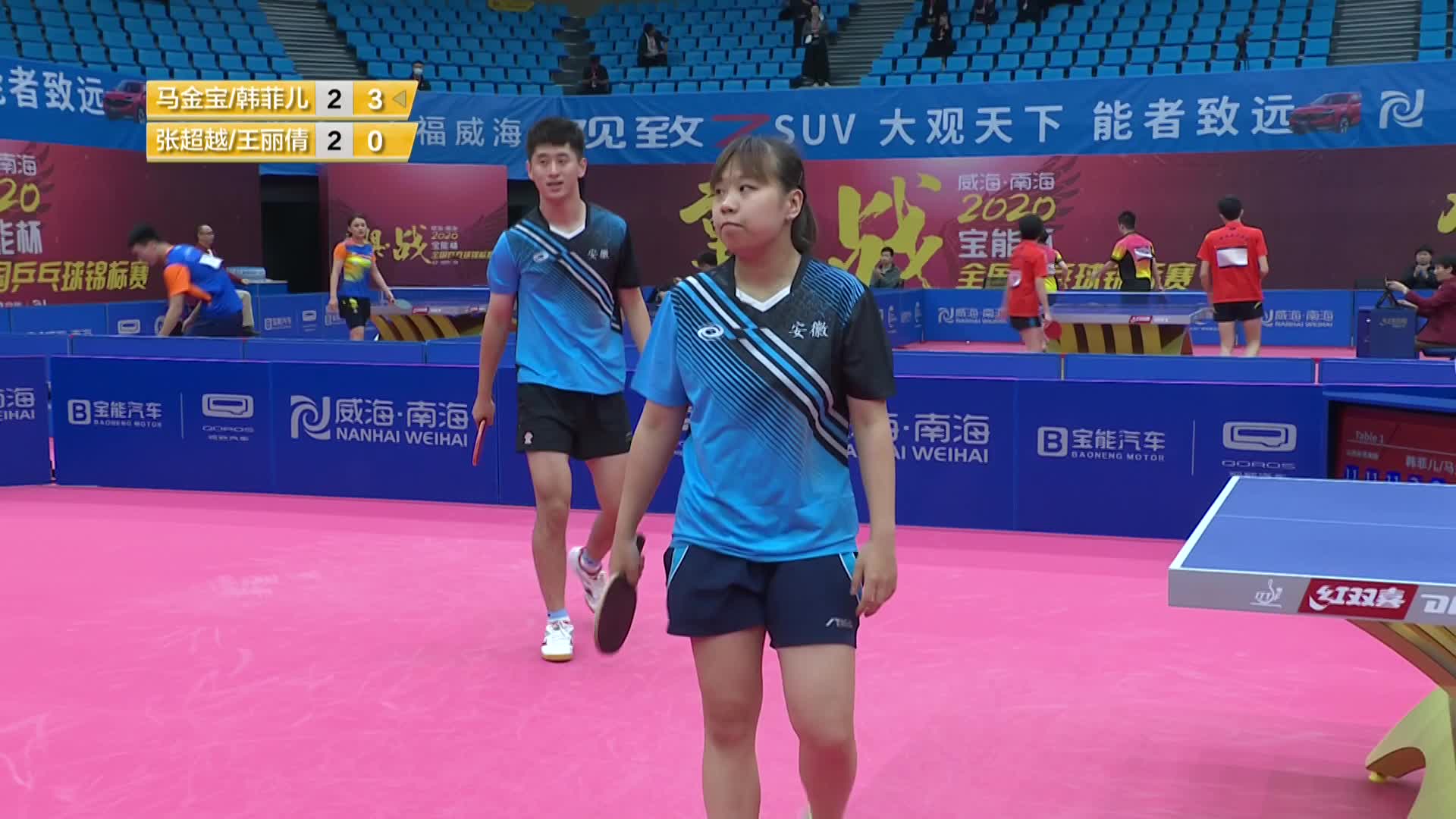 2020全国乒乓球锦标赛10月10日01马龙vs王楚昕 樊振东vs