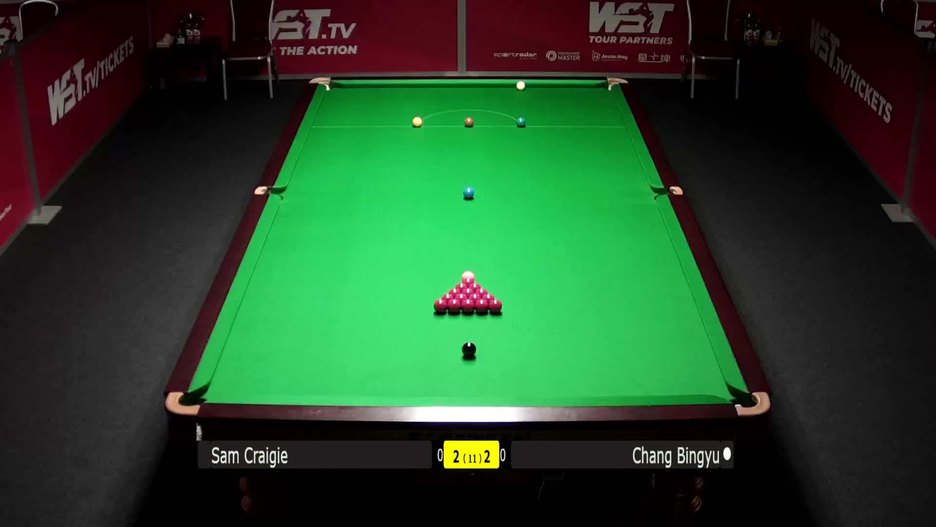 1123日#斯诺克英锦赛#山姆·克雷吉VS常冰玉下半场，清流6号桌