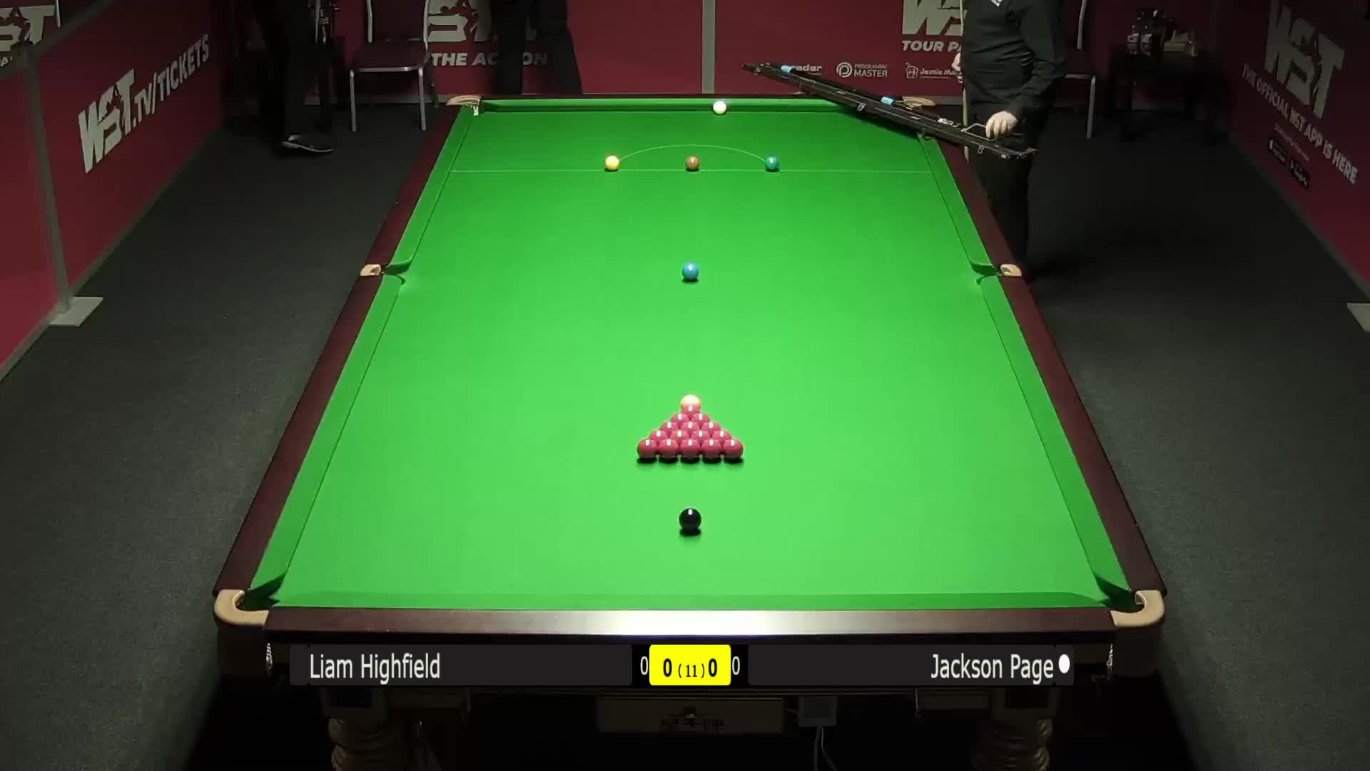利亚姆·海菲尔德VS杰克逊·佩吉，11月24日#斯诺克英锦赛#上半场，清流5号桌