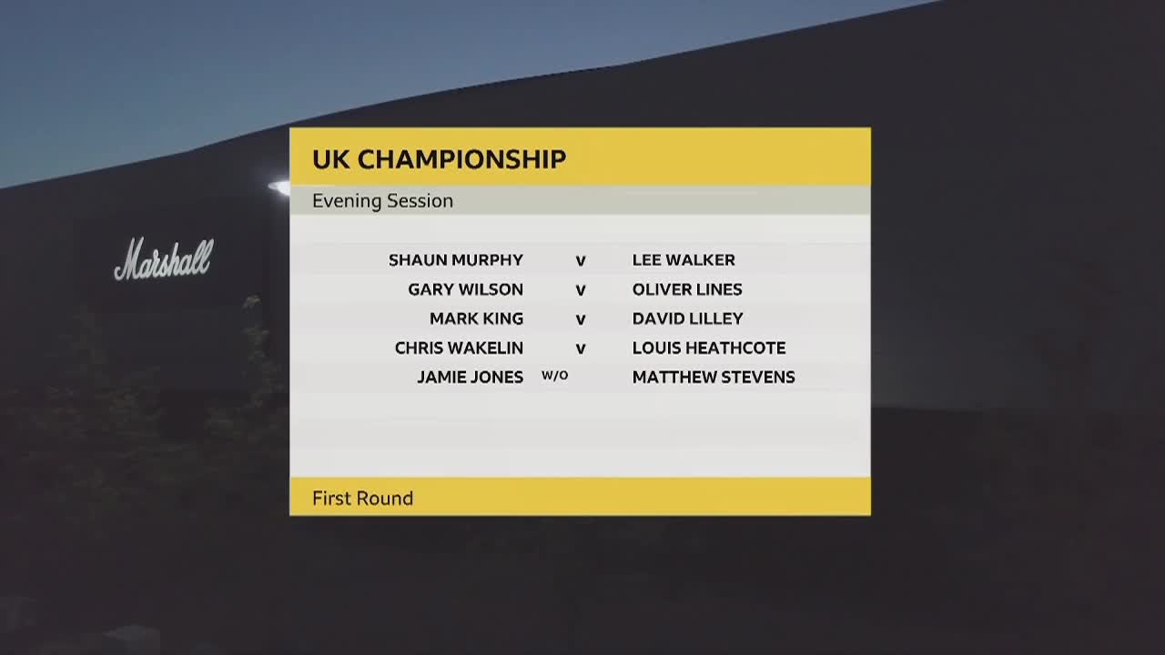 肖恩·墨菲VS李·沃克，11月24日#斯诺克英锦赛#全场，公共2台李照