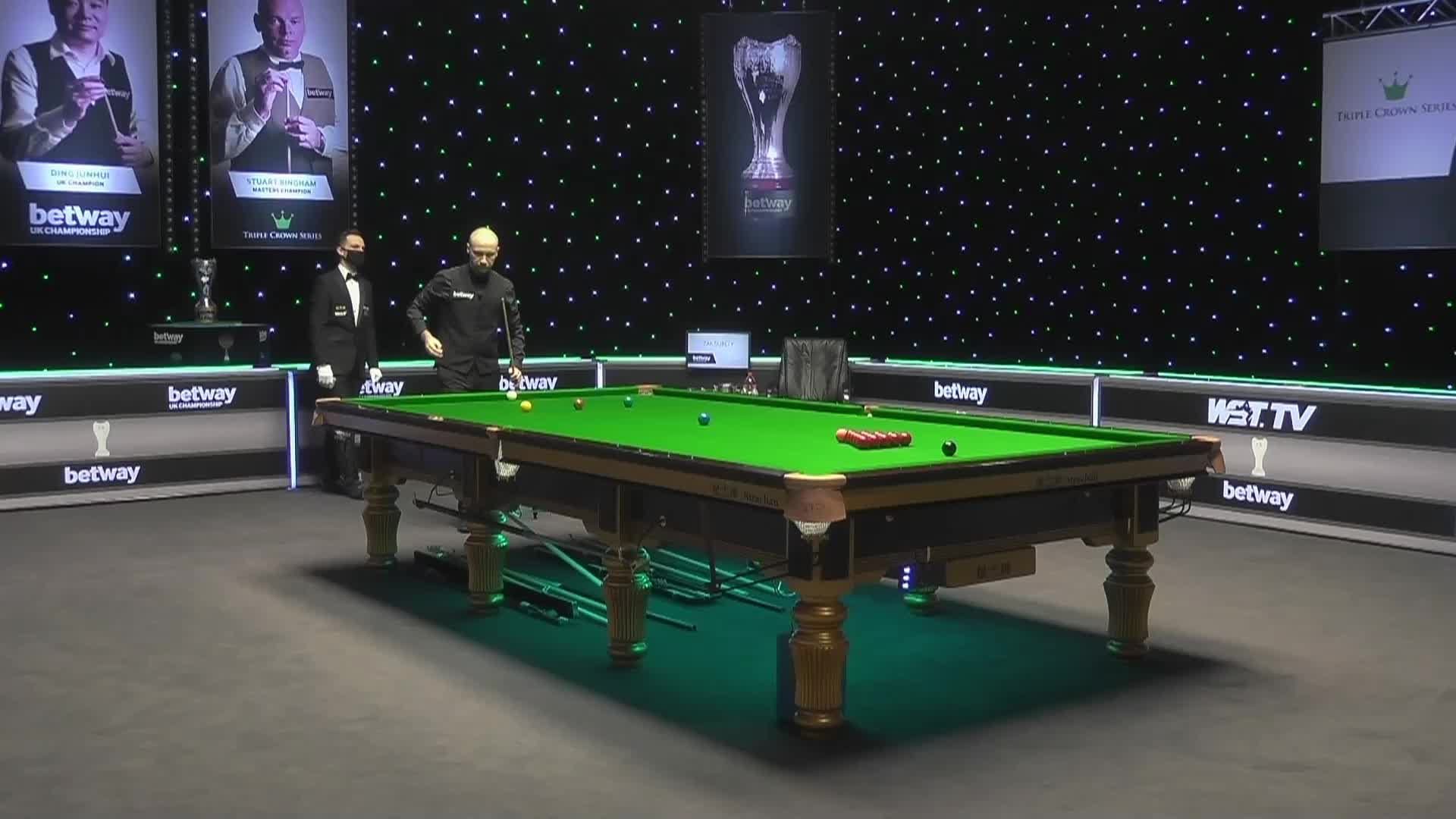 超牛！！宾汉姆打出单杆147满分！！