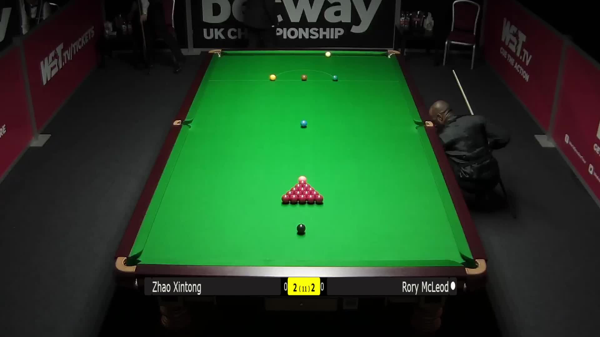 赵心童VS罗里·麦克劳德 11月25日#斯诺克英锦赛#下半场 清流