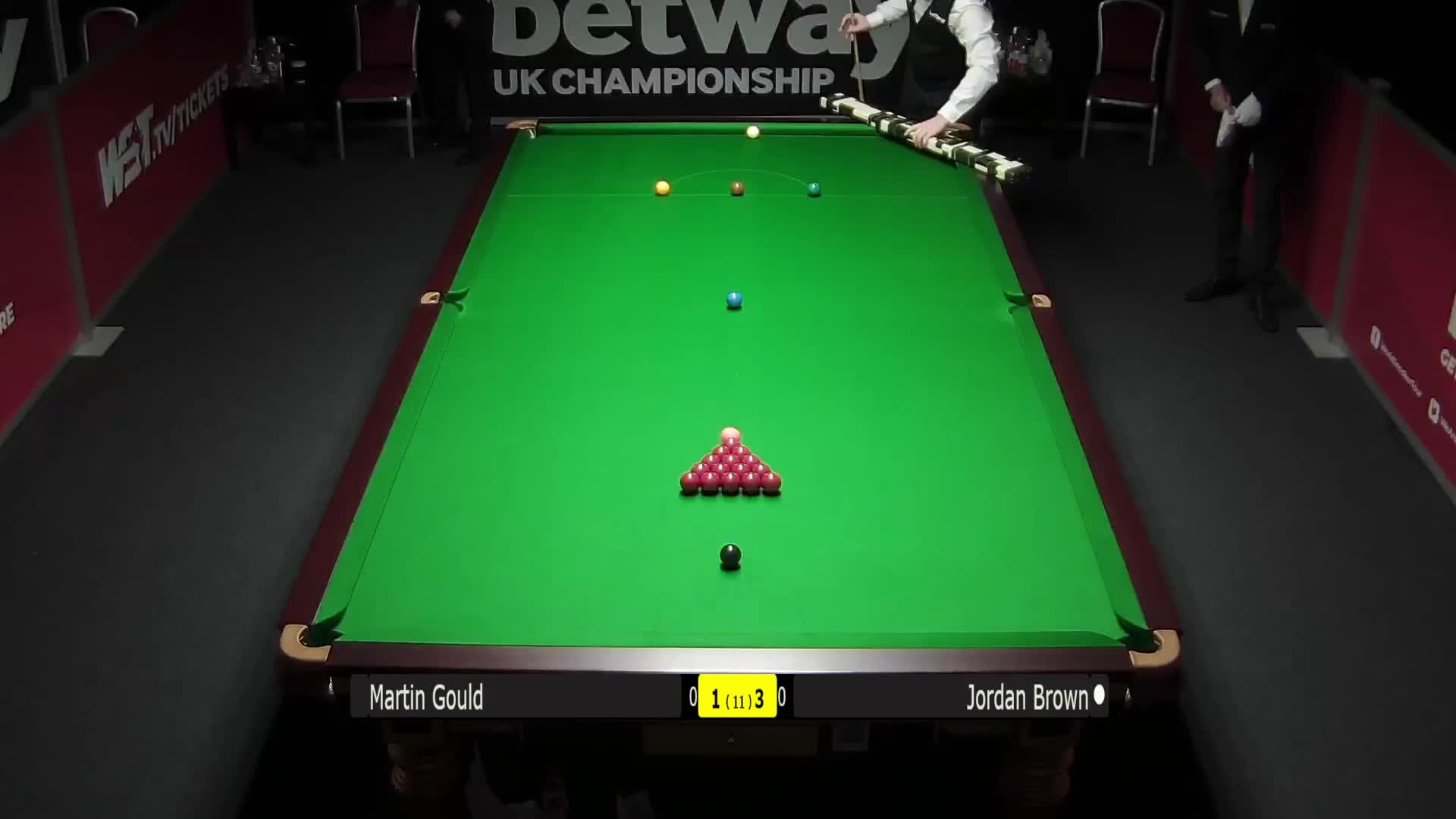 马丁·古尔德VS乔丹·布朗 11月25日#斯诺克英锦赛#下半场 清流