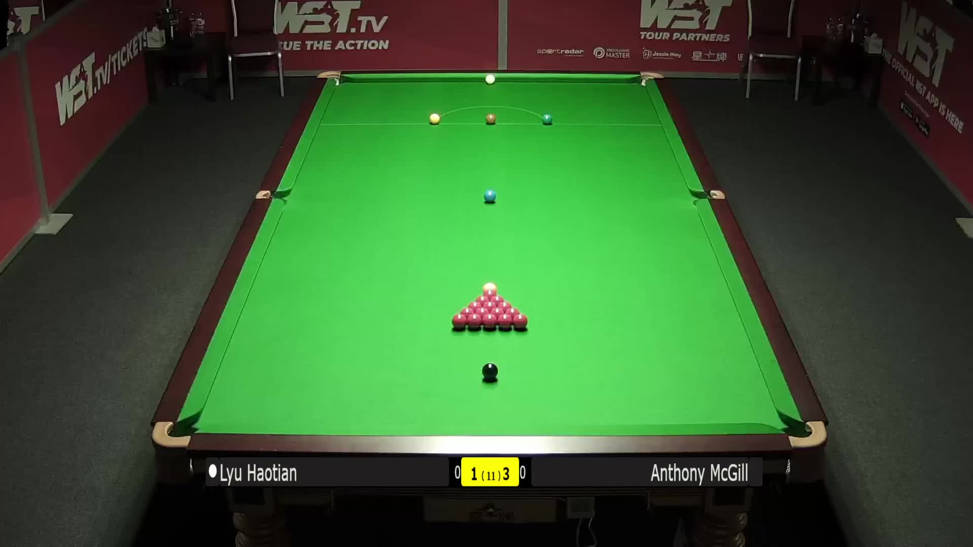 吕昊天VS安东尼·麦克吉尔11月28日#斯诺克英锦赛#下半场 清流