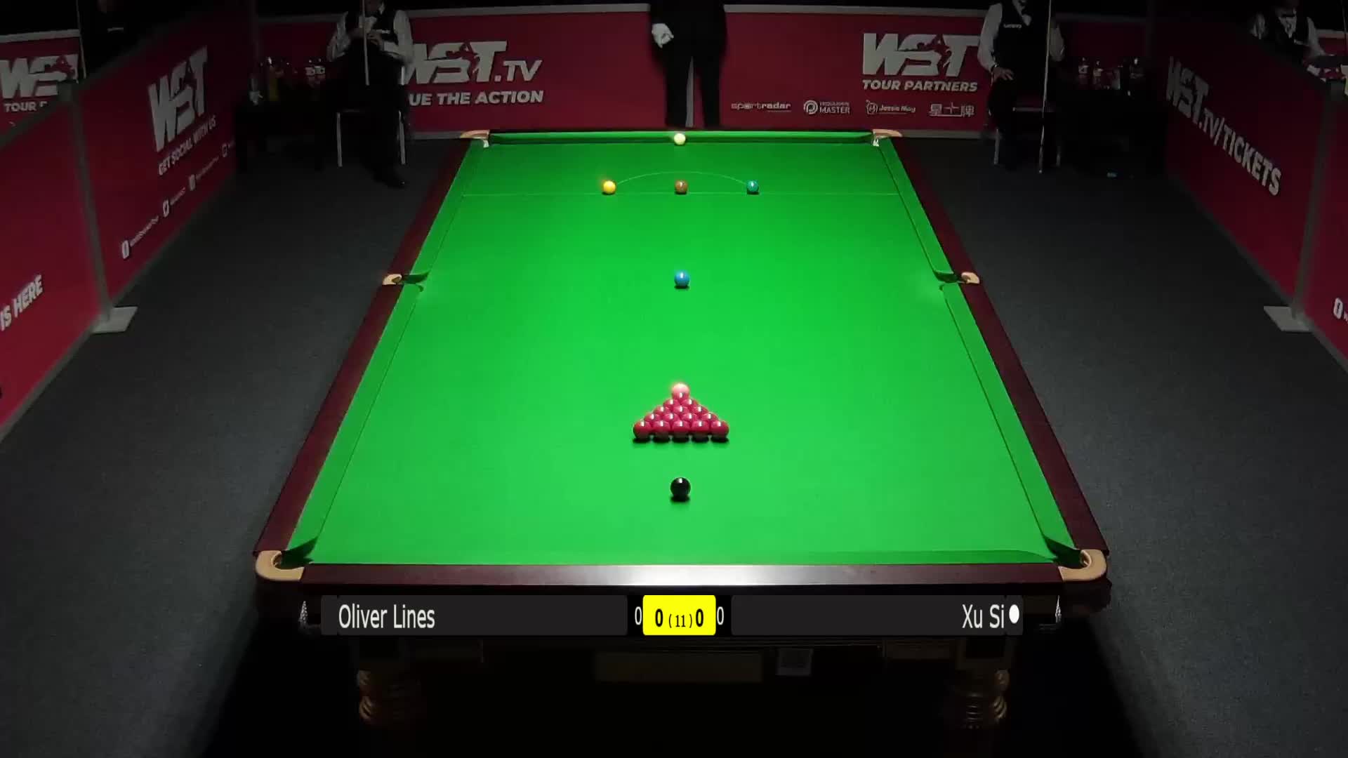 奥利弗·莱恩斯	VS徐思11月28日#斯诺克英锦赛#上半场  清流